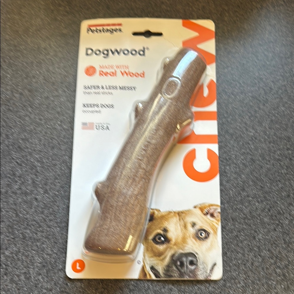 Dogwood Real Wood Dog Chew Toy - Brown